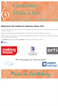 Mobile Screenshot of canterburymusicclub.com